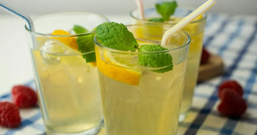 Morning detox drink for glowing skin
