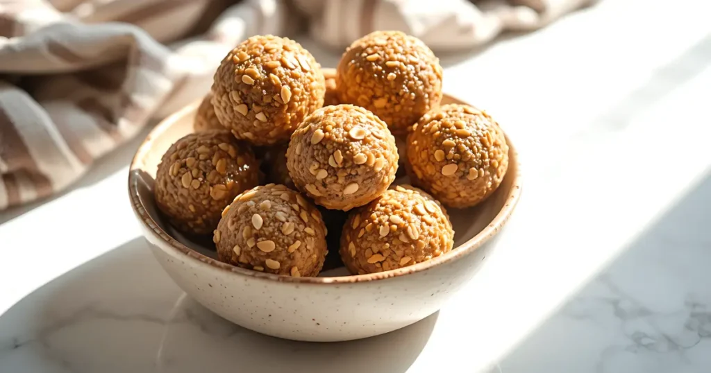 Peanut butter oatmeal balls